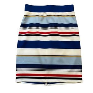 Eloquii Striped Pull On Pencil Skirt 18